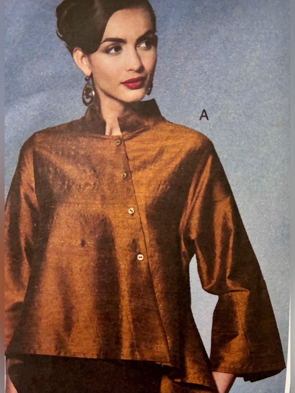 Vogue American Designer Lynn Mizono Loose Fitting Top pattern new uncut